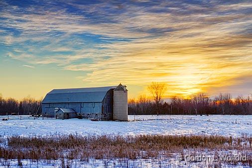 Barn At Sunrise_21120-3.jpg - Photographed near Smiths Falls, Ontario, Canada.